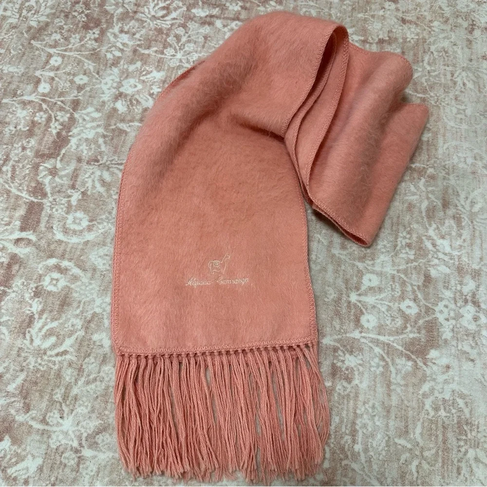 Alpaca Camargo Pink Scarf - Made In Peru